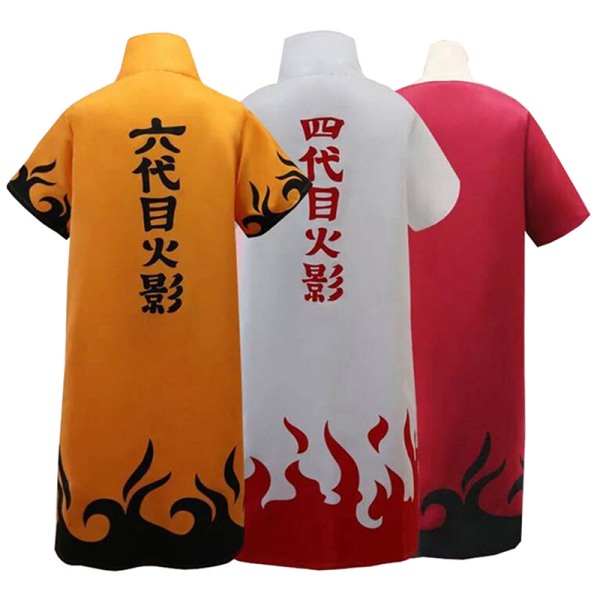 Anime Naruto Cosplay Cloaks Hokage Namikaze inato Uniform Kaka Multicolor M