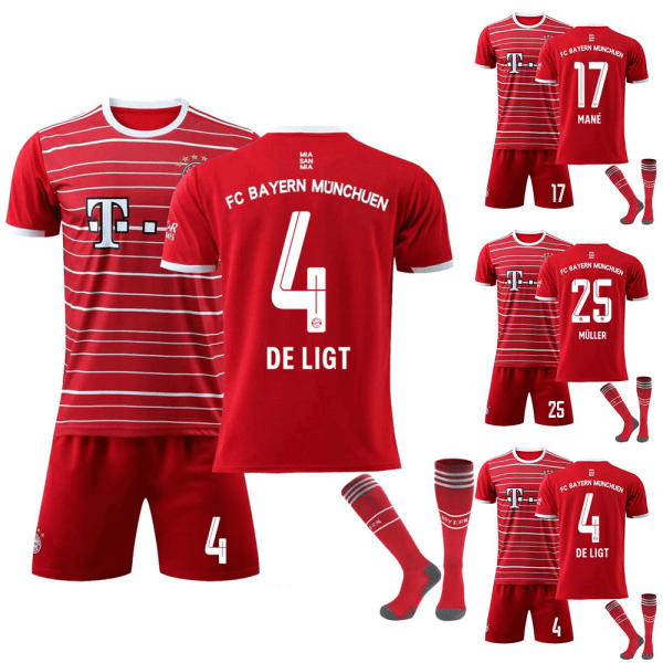 VM i fotball for gutter BAYEM Hjemmelag Treningsdrakt Treningsdrakt 2# 2# 4 24#