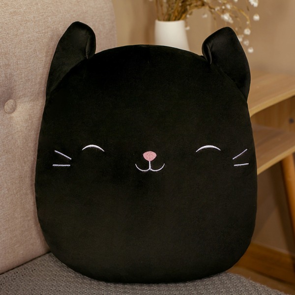 20 cm Squishmallow plyschdocka svart Katt