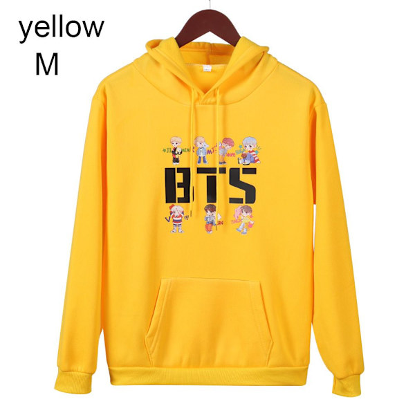 BTS Hættetrøjer Efterårstrøjer GUL yellow M