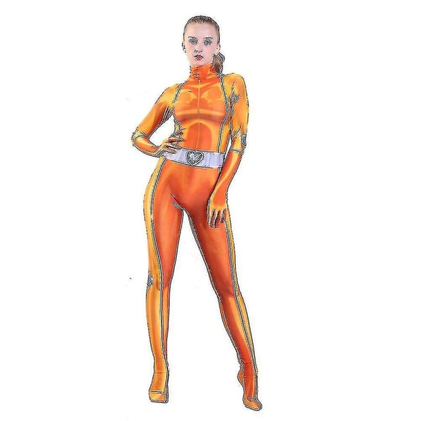 Totally Spies Clover Ewing Alexandra Costume Voksen Barn Jumpsuits Tights Halloween Zentai Bodysuit Yellow L*Kids
