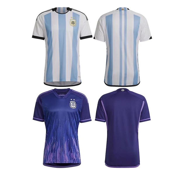 World Cup Argentina Team Jersey jalkapallo T-paita aikuisten poikien XS blue