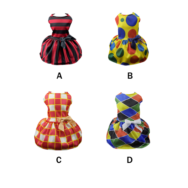 Hengittävä lemmikkimekko Koiran hame Tiukka vyötärö Cosplay Vaatteet Hyvä Small Gift（M）