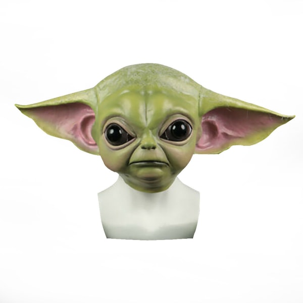 Yoda Mask Latex Headwear Cosplay-asun rekvisiitta Halloweeniin