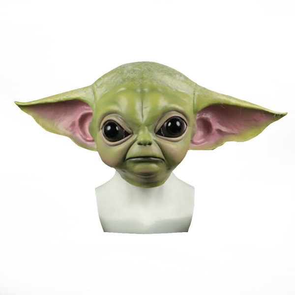 Yoda Mask Latex Hodeplagg Cosplay Kostyme rekvisitter til Halloween