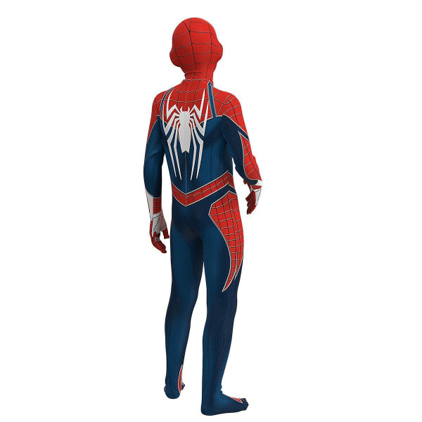 Spiderman Advanced Suit Cosplay Kostume Fest Jumpsuit Monteret børnetøj 120cm