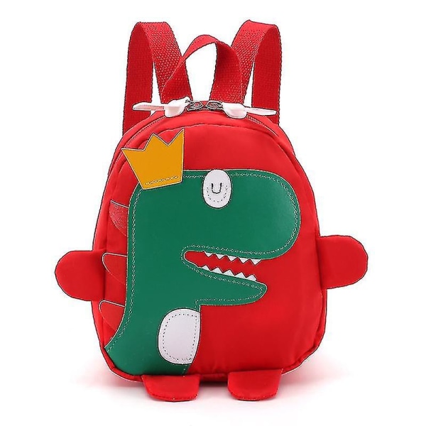 Gutter Jenter Ryggsekk Dinosaur Skoleveske Barnehage Ryggsekk Gaver Red