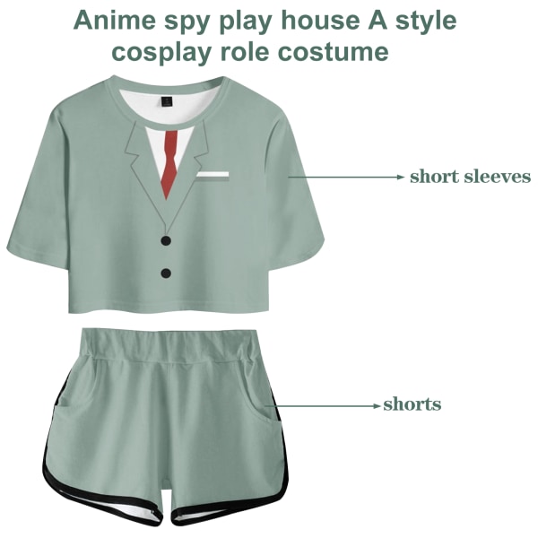 Anime play house cosplay karaktärskläder med casual navel- Blue M
