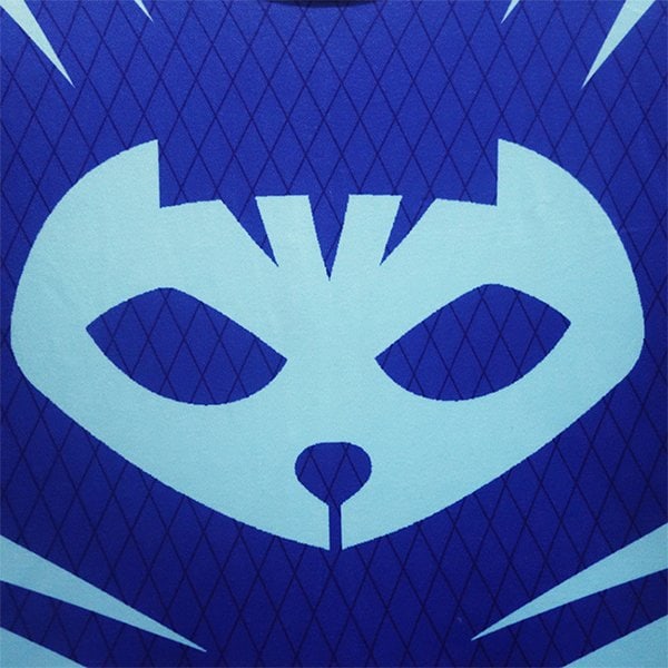 Pyjamashjältarna Unisex Barn - hel dress+ ögonmask Blue PJ Masks - Storlek: blå 140 cl