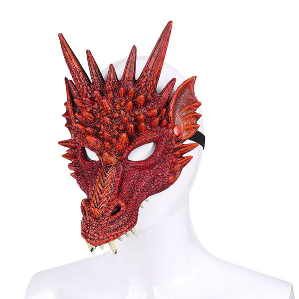 Carnival/Påskdag Cosplay Latex Mask Animal Style Halloween Ca röd