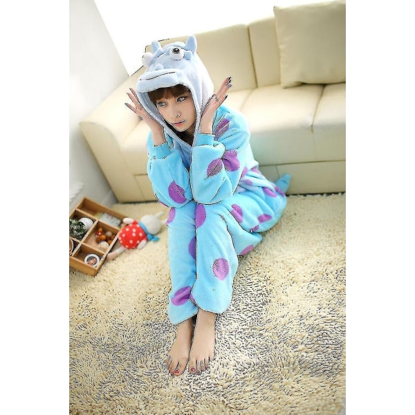 Halloween Unisex Onesie Kigurumi Fancy Dress Kostym Huvtröjor Pyjamas Sleep Wear-9-1 - Perfet Sulley Sulley L for 170-180cm