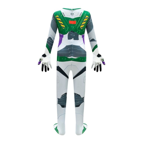 Buzz Lightyear Cosplay Kostume Jumpsuit + Mask Fancy Dress Up til børn 8-9 Years