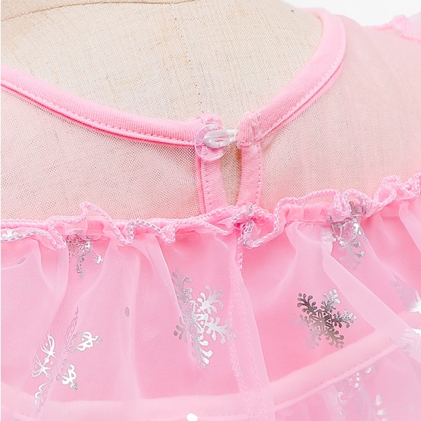Prinsessan Elsa Kostym för barn Halloween Party Cosplay klänning Julkarneval   cm Pink 150