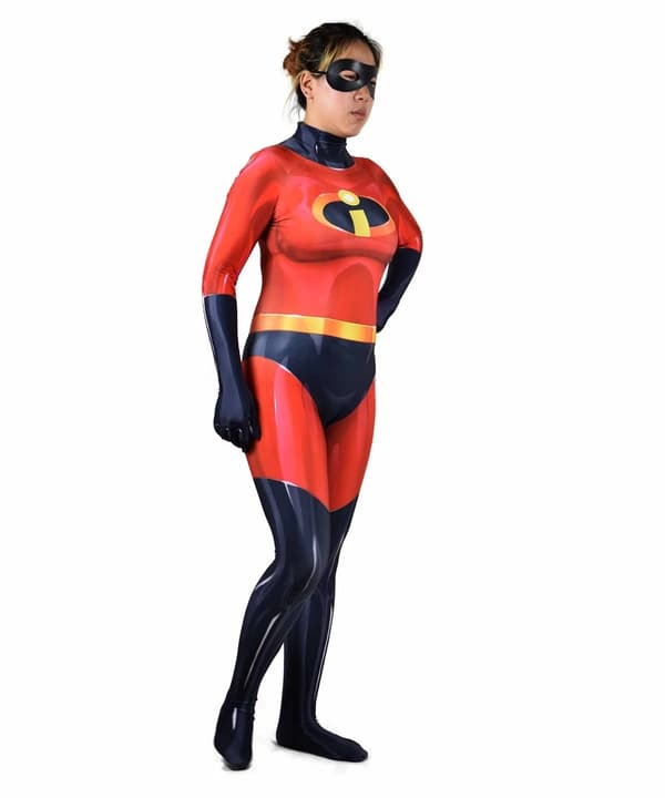 Voksen Barn Elastigirl Cosplay Kostyme Superhelt for kvinner men M