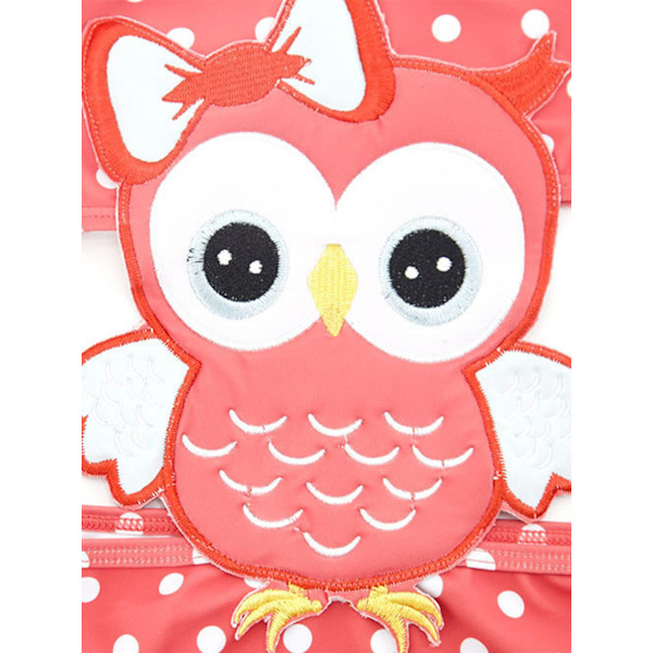 Toddler Baby Flickor Barn Printed badkläder Badkläder i ett stycke Monokini Owl 4-5 Years
