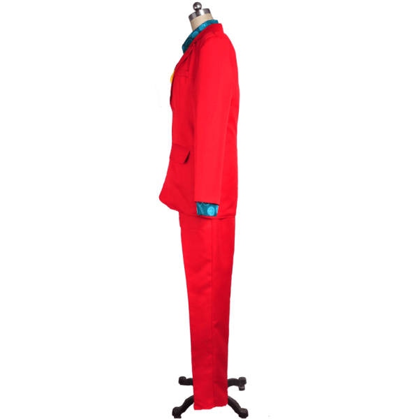 Fest Menn Anime Cosplay Kostymer Joker Clown Funny Dress Red S