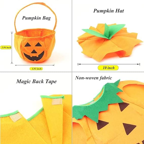 3st Halloween Kvinnor Pumpa Kostym Pumpa Cosplay Festkläder