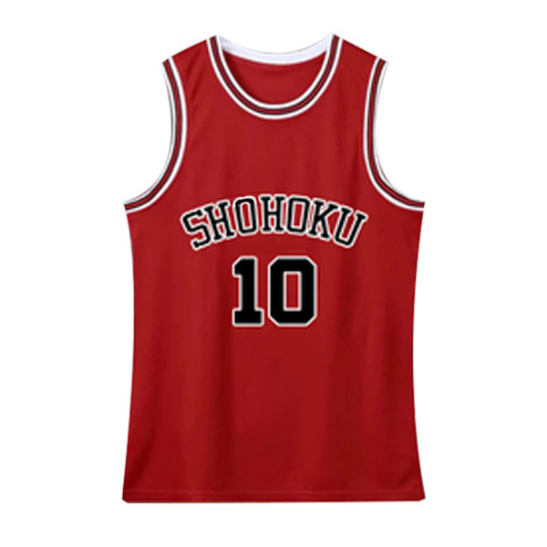 SLAM DUNK cosplay Hanamichi Sakuragi -asut ja Rukawa Kaede W 4XL Red XXXL