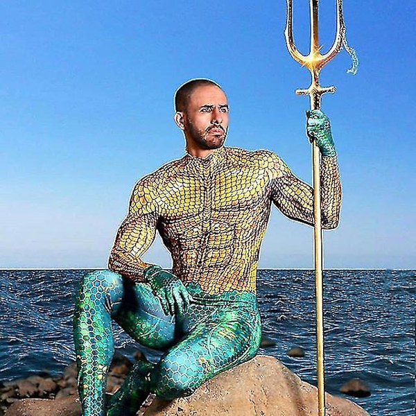 Vuxen Barn Halloween Film Aquaman Mera Cosplay Kostym Superhjälte Arthur Curry Orin Zentai Bodysuit