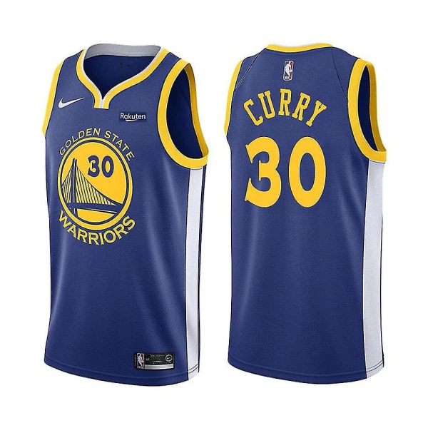#24 Bryant # 30 Curry Basketball T-shirt Jersey Uniforms Sports Clothing Team CURRY Blue 30 XL