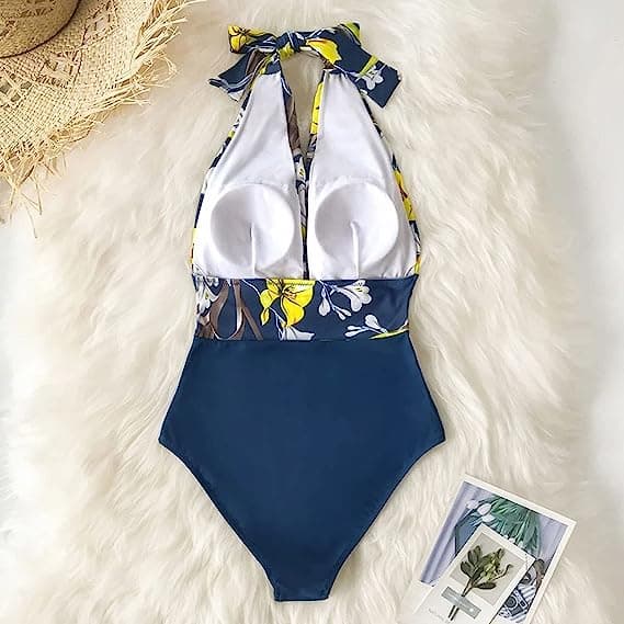 Badetøj Dame Mave Control One Piece Dame V-hals