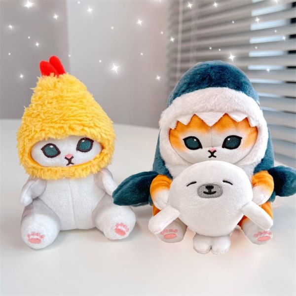 Shark Cat Fried Shrimp Cat 3-13CM 3-13CM 3-13cm