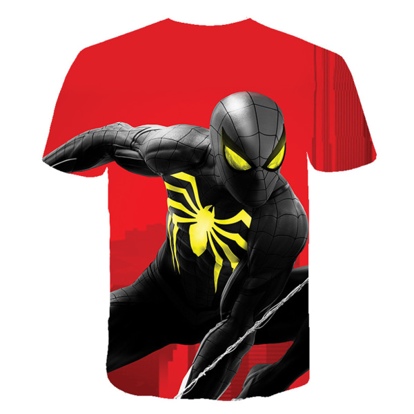 Spider-Man lyhythihainen T-paita pojille ja tytöille Casual Top T-paita B 140cm