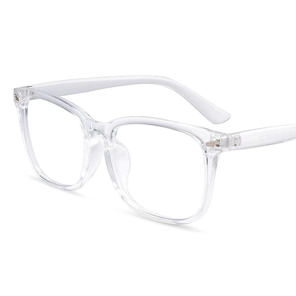 Blue Light Blocking Filter Gaming Briller Damer Mænd Casual White 1pair
