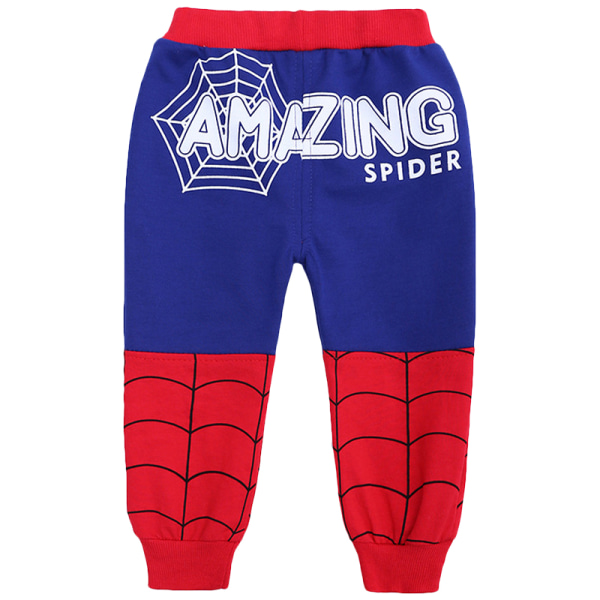 Kids Spider-Man byxor jacka långärmad tredelad set blue 90cm