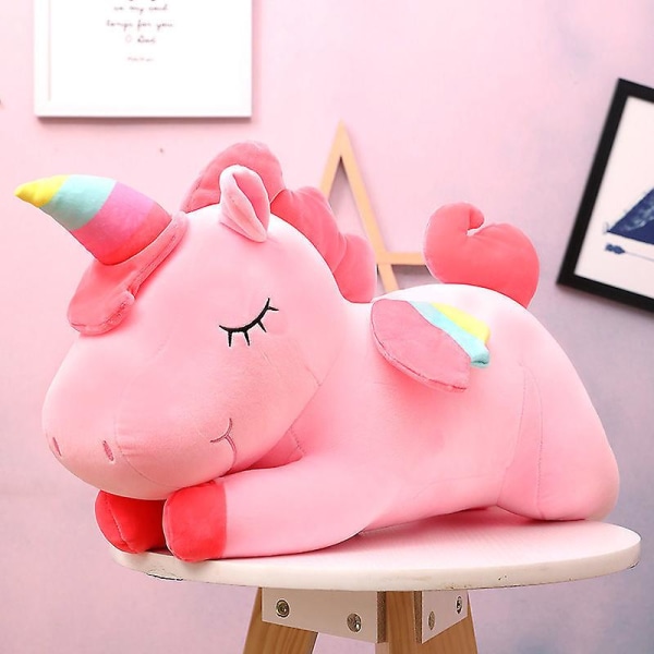 Creative Angel Unicorn Doll Rainbow Pony Plysjlekeputegave Pink 30cm