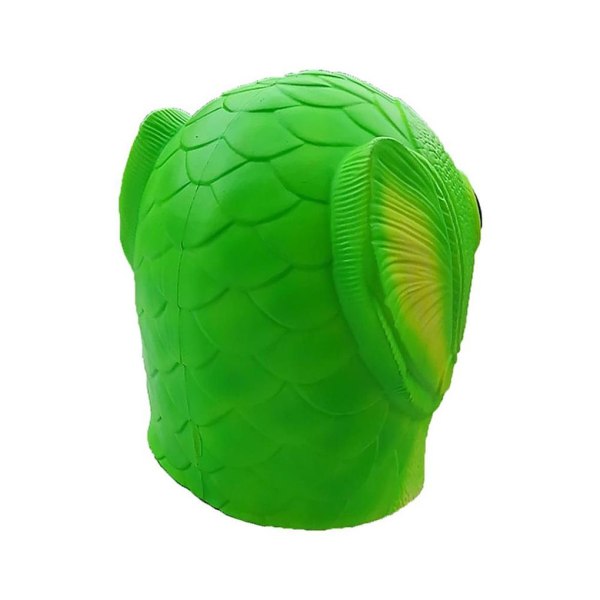 Fish Head Cover Lättvikts djurhuvudbonader tillbehör för fester Green