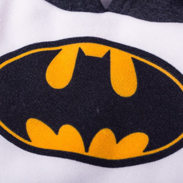 Barn Gutter Jente Batman Sweatshirt Topper Bukser Joggedress Grå Black 120