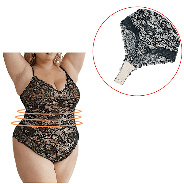 Shapewear for kvinner Magekontroll Sexy blonder Body Shaper-korsett XL