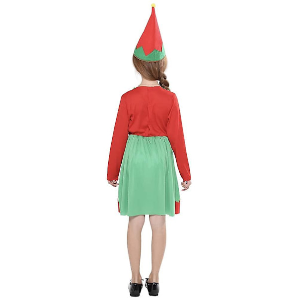 Joulupukin puku Vanhemman lasten juhlaasu Joulun Cosplay Fancy Mekko Perhevaatteet Girls M
