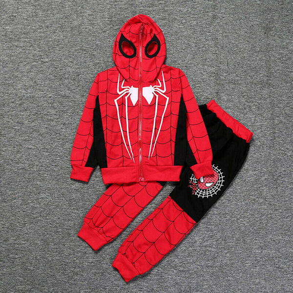 Lasten Spiderman Cosplay Set Huppari + Pants Verryttelypuku Blue
