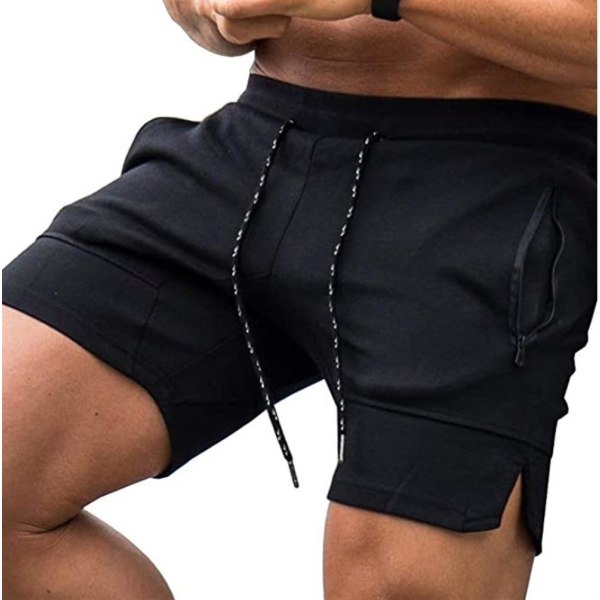 Herreshorts med glidelåslommer for herre i flere farger Black L