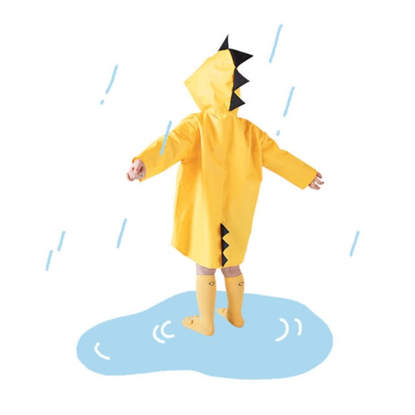 Børn piger regnfrakke børn drenge tegneserie vandtæt jakke S