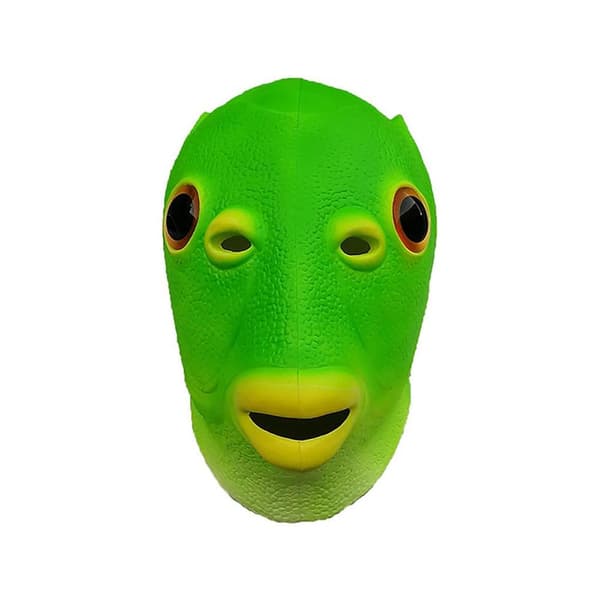 Fish Head Cover Lett dyrehodeplagg tilbehør til fester Green