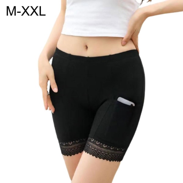 Uudet Safety Short Pants Naisten alusvaatteet Varkaudenestohousut Puuvilla Black M