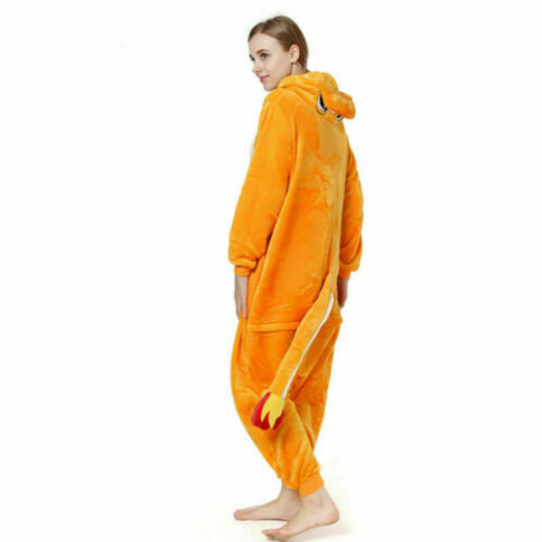 Djurpyjama Kigurumi Nattkläder Kostymer Vuxen Jumpsuit -asu #2 Charmander kids M(6-7Y)