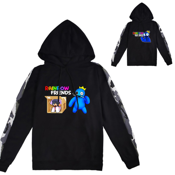 Roblox Rainbow Friends Pullover Langærmede hættetrøjejakkeskjorter A L