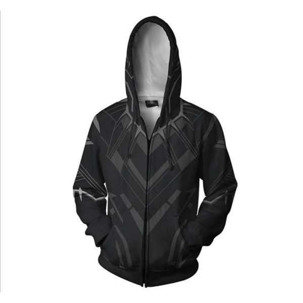 Marvel päällinen ja Heroes Black Panther 3D collegepaita Digital Prin Black Panther zipper S