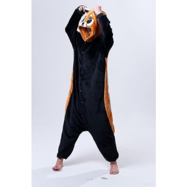 Halloween Unisex Onesie Kigurumi Fancy Dress Kostym Huvtröjor Pyjamas Sleep Wear-9-1 - Perfet Racoon Racoon L for 170-180cm