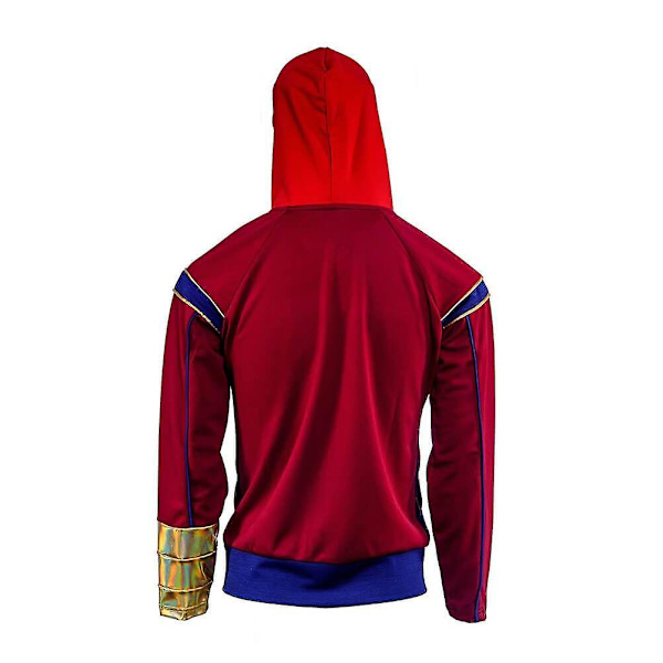 Ms. Marvel Cosplay hættetrøje med lynlås til kvinder Multicolour X Large
