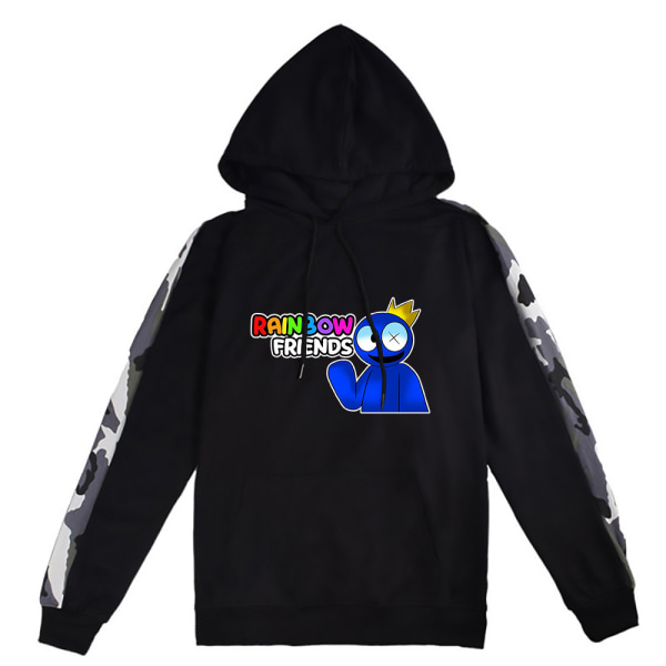 Roblox Rainbow Friends Pullover Langærmede hættetrøjejakkeskjorter B XL