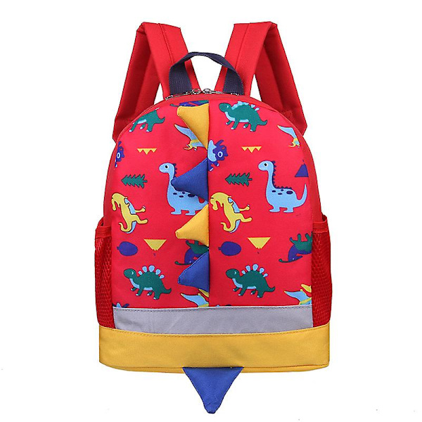 Barns skolväska Dagis Dinosaurie 3-7 år Baby Student skolväska Red