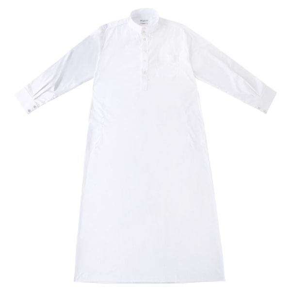 One Piece Pyjamas for menn Midtøsten herreklær hvit (S størrelse)