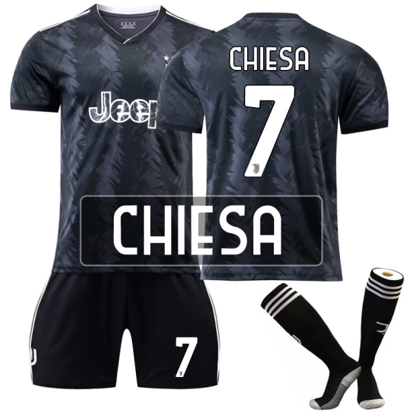 22-23 Juventus Away Football -paita harjoituspaita K 7  CHIESA M