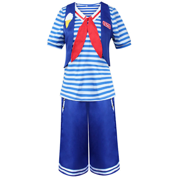 Stranger Things Kvinder Cosplay Fest Bær Blå Uniform Kostume Women M