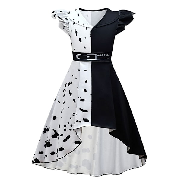 Barn Cruella Deville kostyme Halloween Carnival Cosplay Custom L